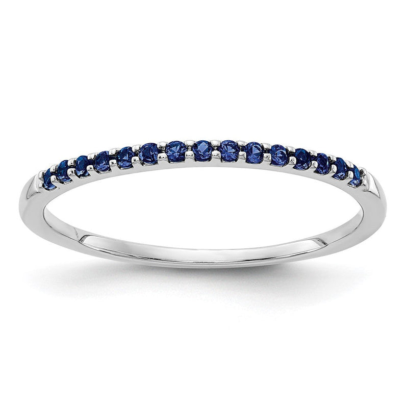 10K Weißgold 10K Blau Saphir Ring