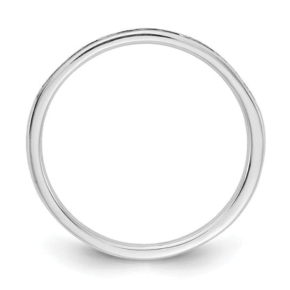 10K Weißgold 10K Diamant Kanalfassung Ring