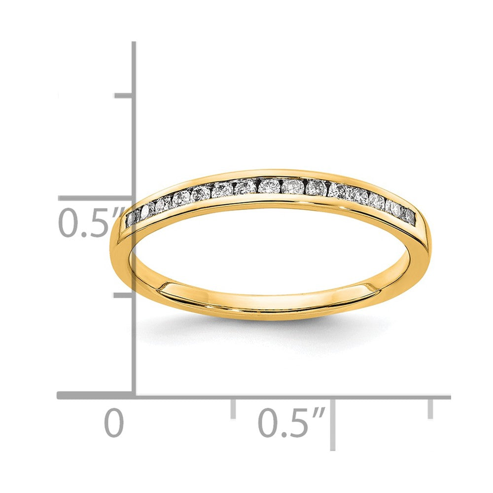 14K Gelbgold Diamant Ring
