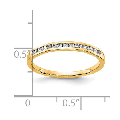 14K Gelbgold Diamant Ring