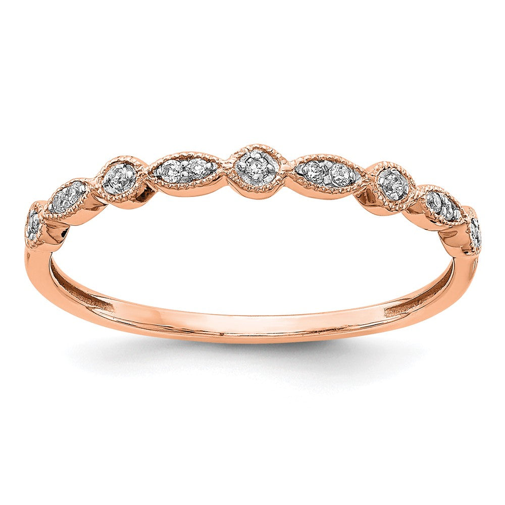 10K Roségold 10K Diamant Fantasie Ring