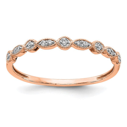 10K Roségold 10K Diamant Fantasie Ring