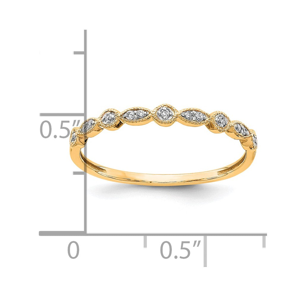 10K Gelbgold 10K Diamant Ring