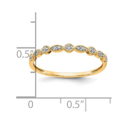 10K Gelbgold 10K Diamant Ring