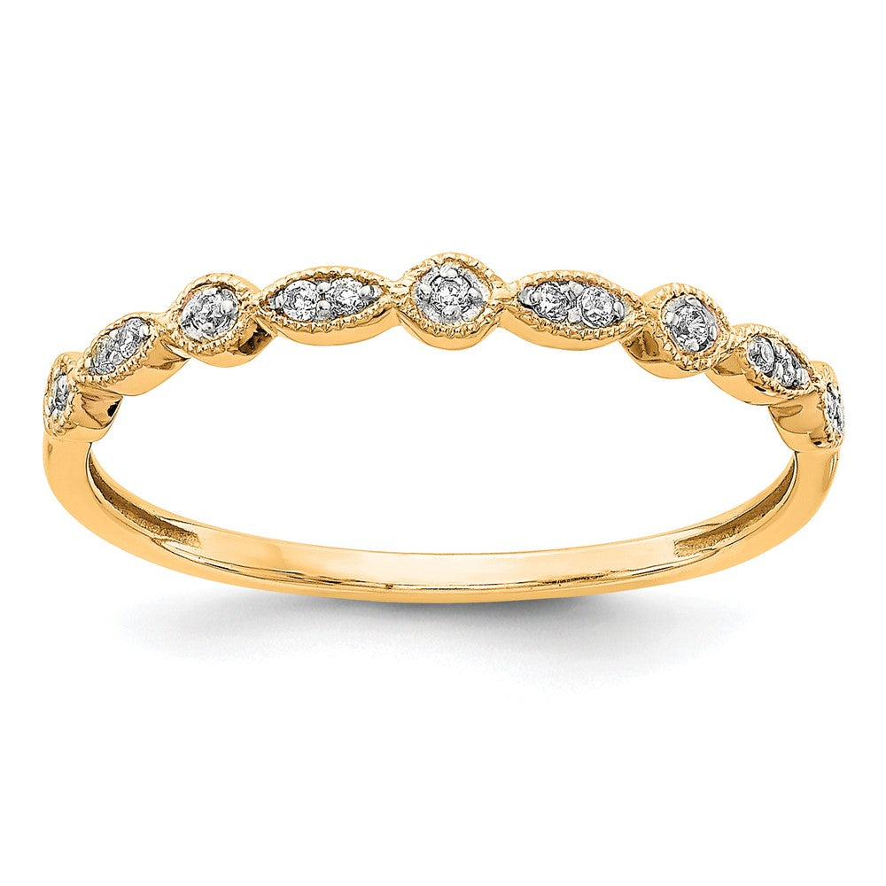 10K Gelbgold 10K Diamant Ring