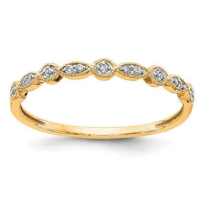 10K Gelbgold 10K Diamant Ring