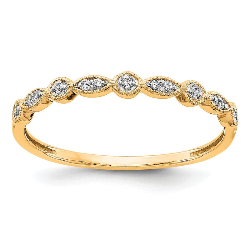 10K Gelbgold 10K Diamant Ring