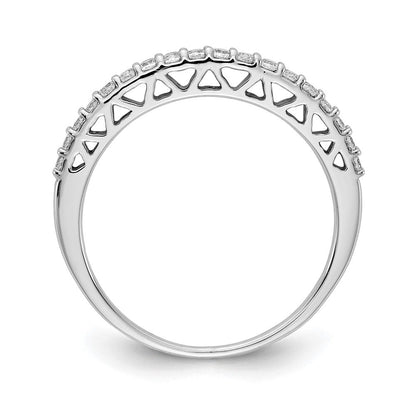 14K Weißgold Ehering mit 0,25 ct. Laborgezüchteten Diamanten, VS/SI+ G+