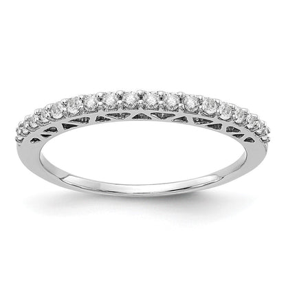 14K Weißgold Ehering mit 0,25 ct. Laborgezüchteten Diamanten, VS/SI+ G+