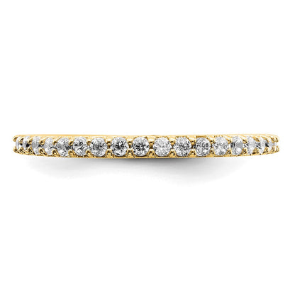 14K Gelbgold-Ehering mit 0,25 ct. laborgezüchtetem Diamant, VS/SI+ G+