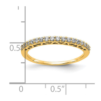 14K Gelbgold-Ehering mit 0,25 ct. laborgezüchtetem Diamant, VS/SI+ G+