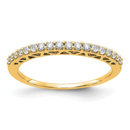 14K Gelbgold-Ehering mit 0,25 ct. laborgezüchtetem Diamant, VS/SI+ G+