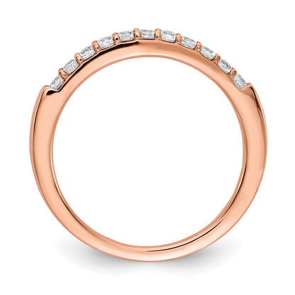 14K Roségold Herrenring mit natürlichen Diamanten