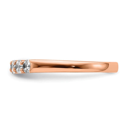 14K Roségold Herrenring mit natürlichen Diamanten