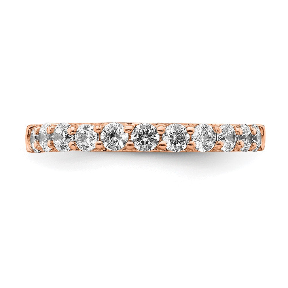 14K Roségold Herrenring mit natürlichen Diamanten