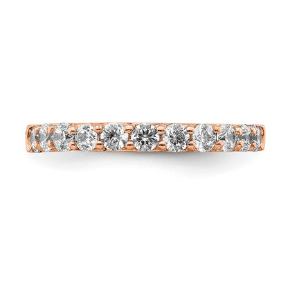 14K Roségold Herrenring mit natürlichen Diamanten
