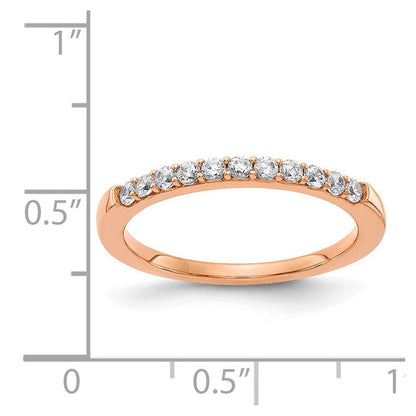 14K Roségold Herrenring mit natürlichen Diamanten