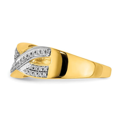 14K Gelbgold Diamant Ring