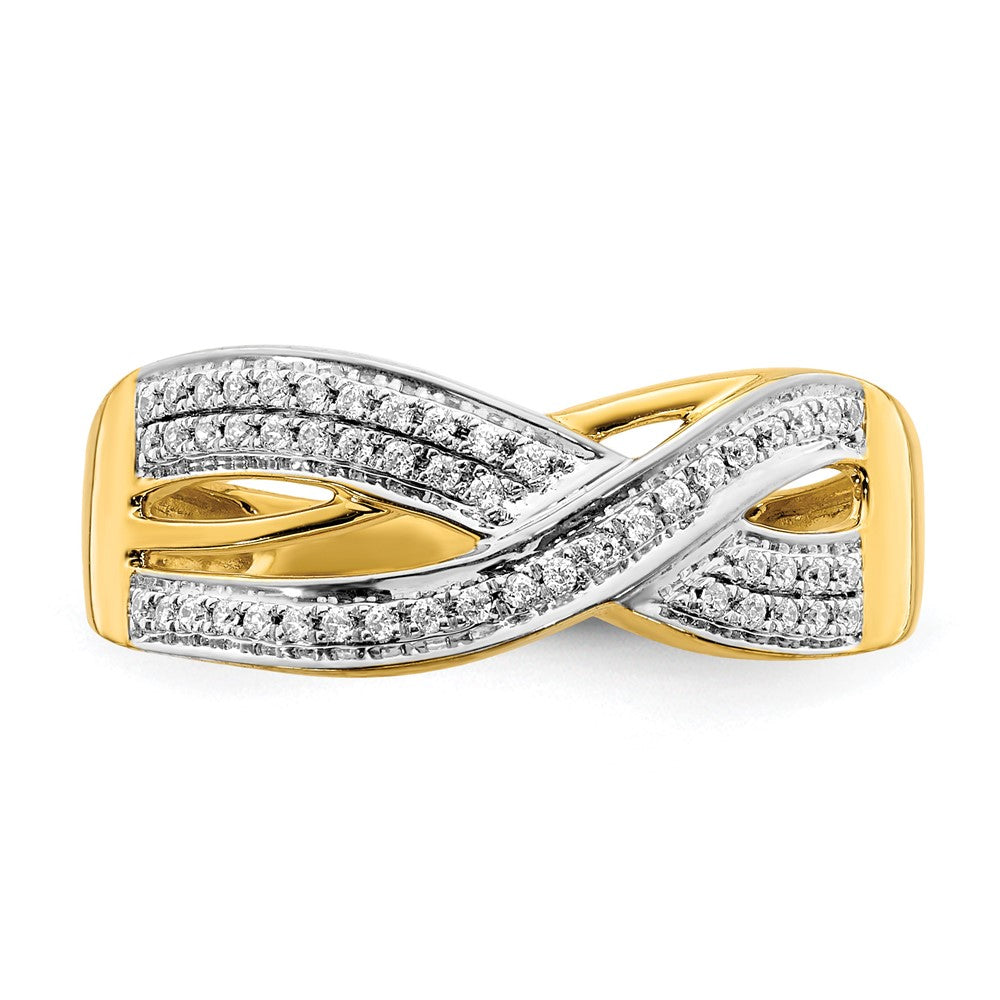 14K Gelbgold Diamant Ring