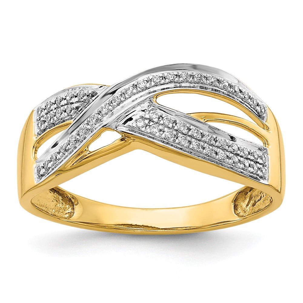 14K Gelbgold Diamant Ring