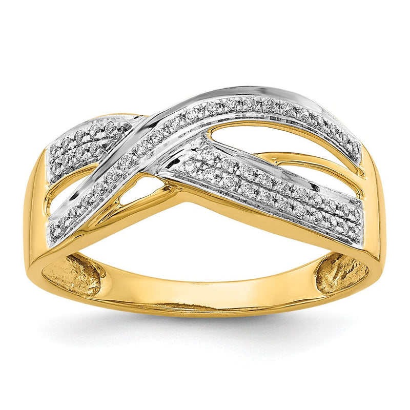 14K Gelbgold Diamant Ring