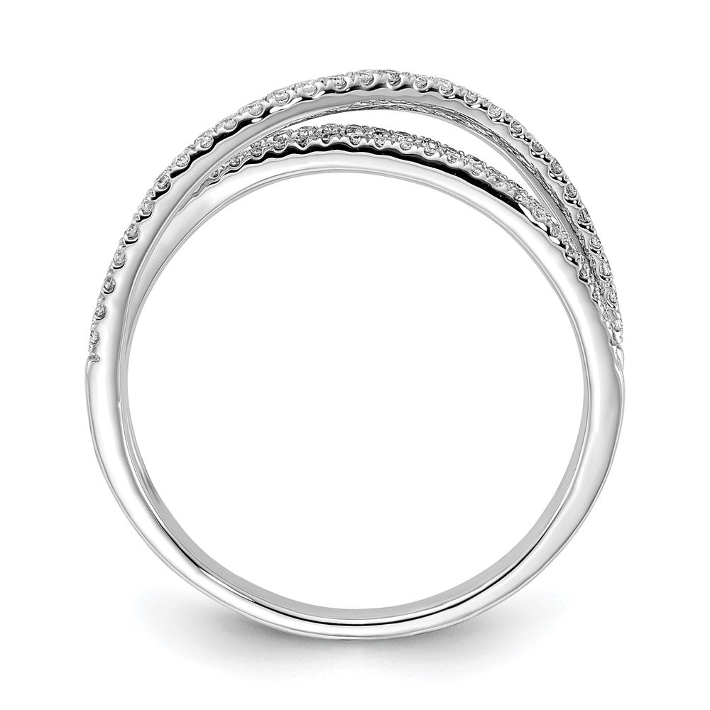 14K Weißgold Diamant Ring