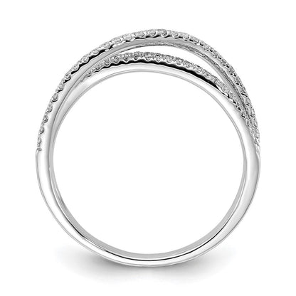 14K Weißgold Diamant Ring