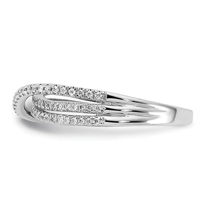 14K Weißgold Diamant Ring