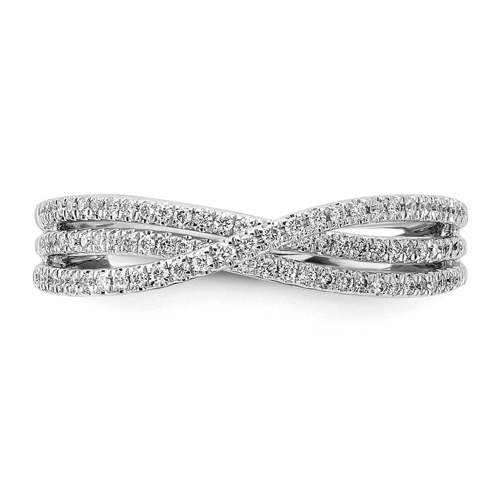 14K Weißgold Diamant Ring