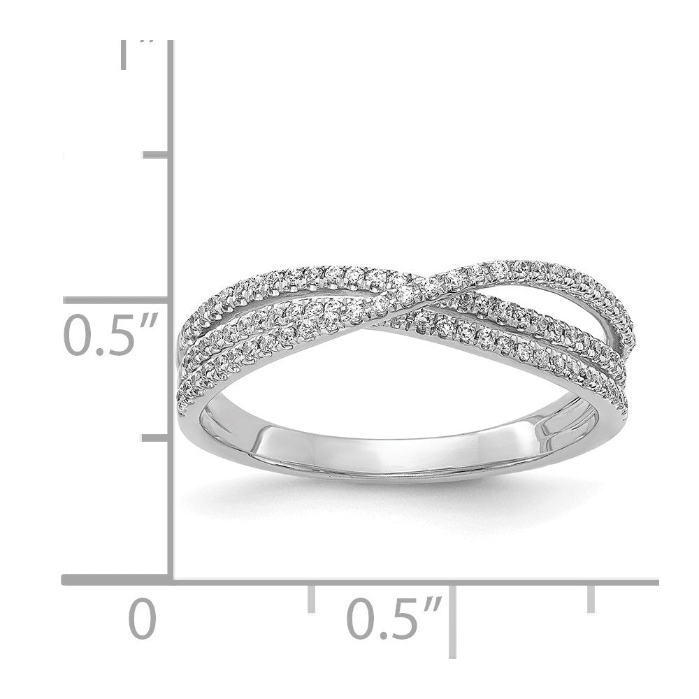 14K Weißgold Diamant Ring