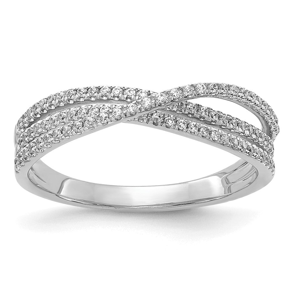 14K Weißgold Diamant Ring