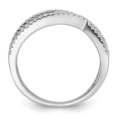 14K Weißgold Diamant Ring