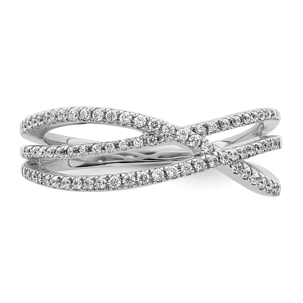 14K Weißgold Diamant Ring