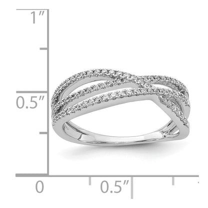 14K Weißgold Diamant Ring