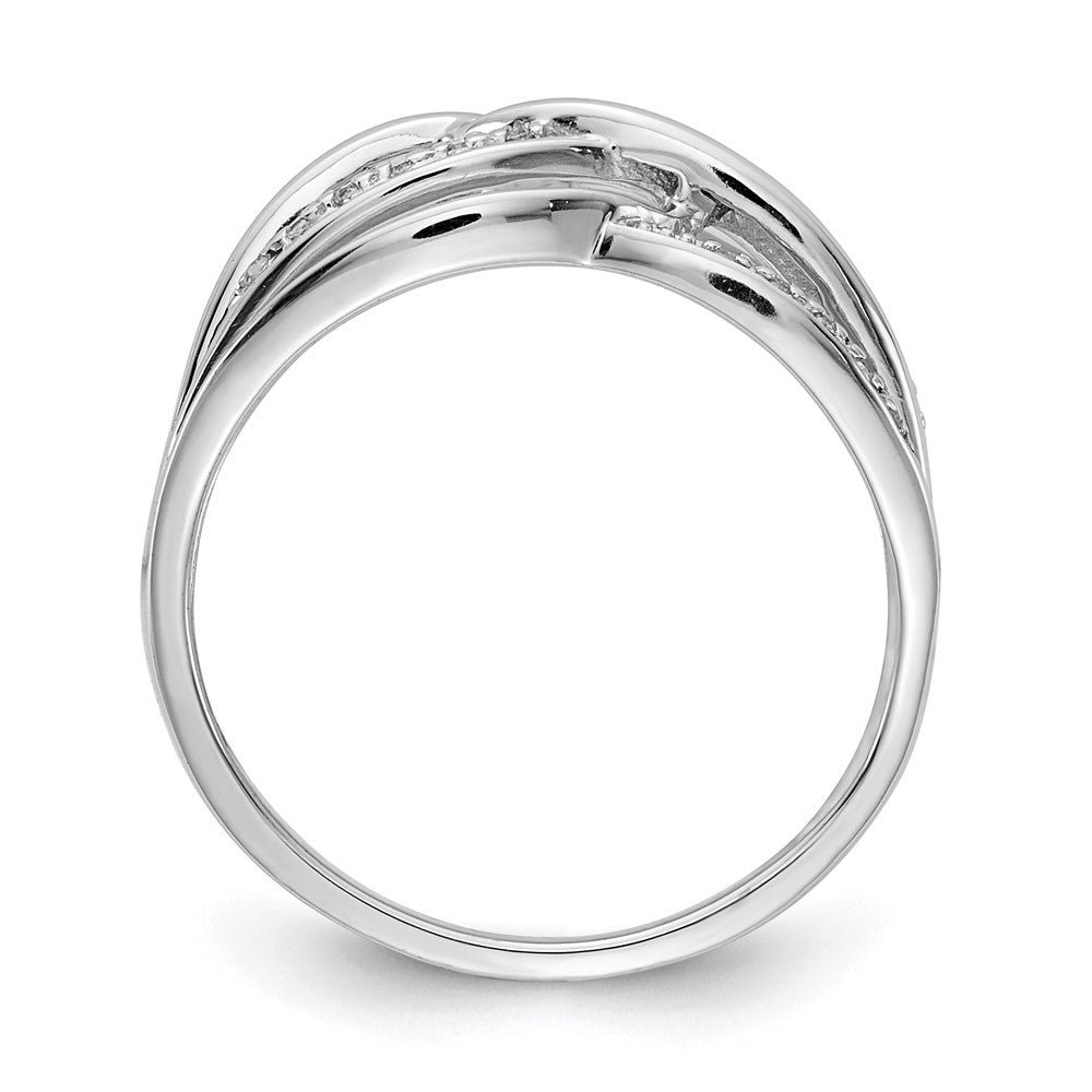 14K Weißgold Diamant Ring