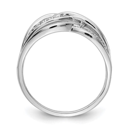 14K Weißgold Diamant Ring