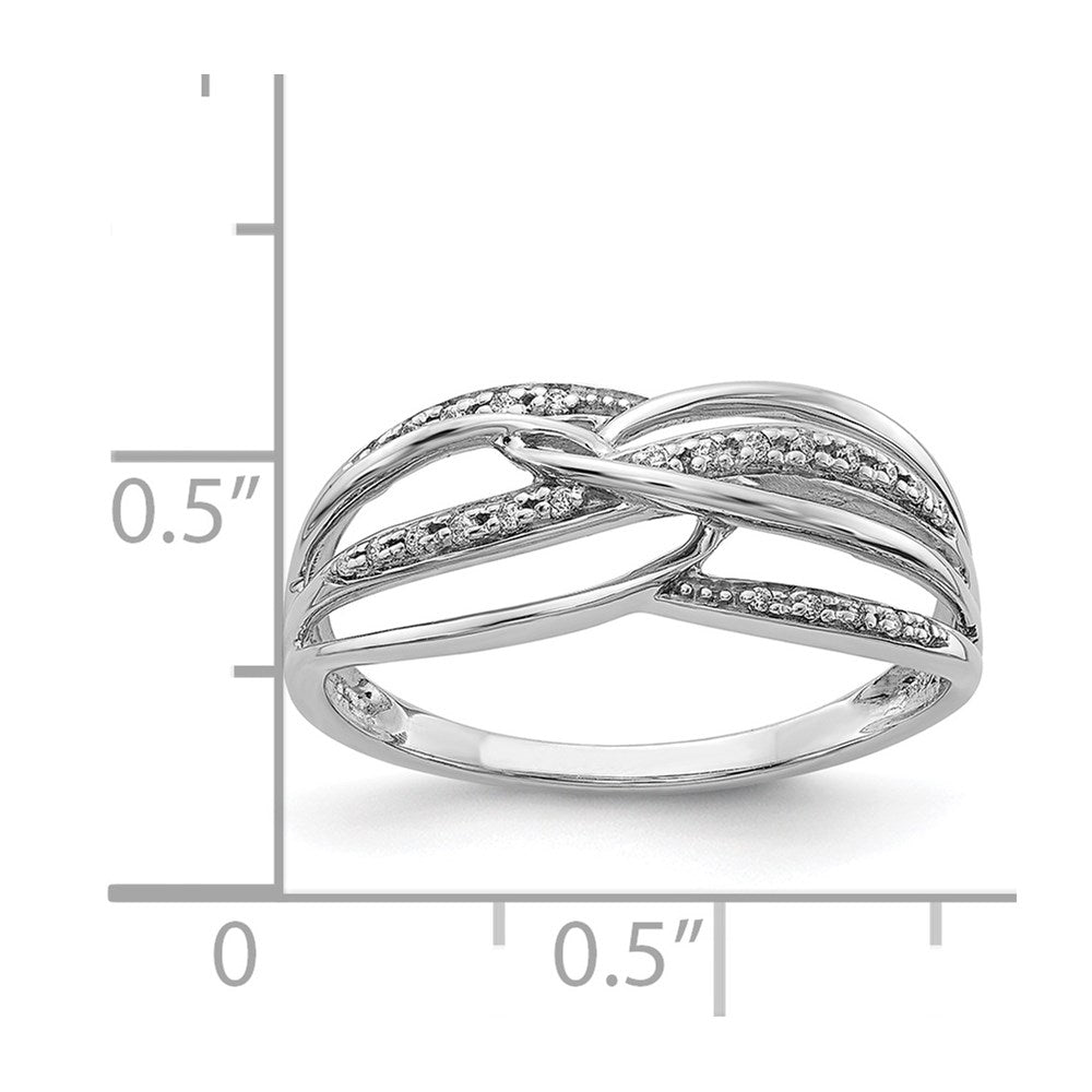 14K Weißgold Diamant Ring