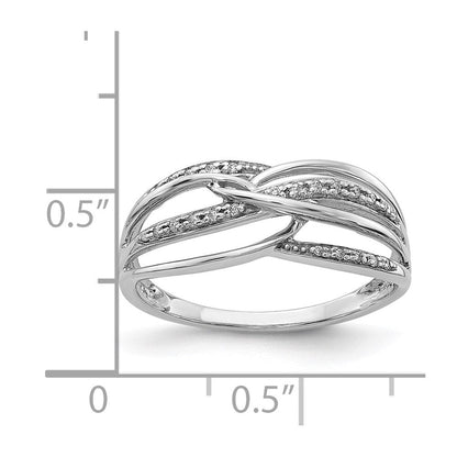 14K Weißgold Diamant Ring