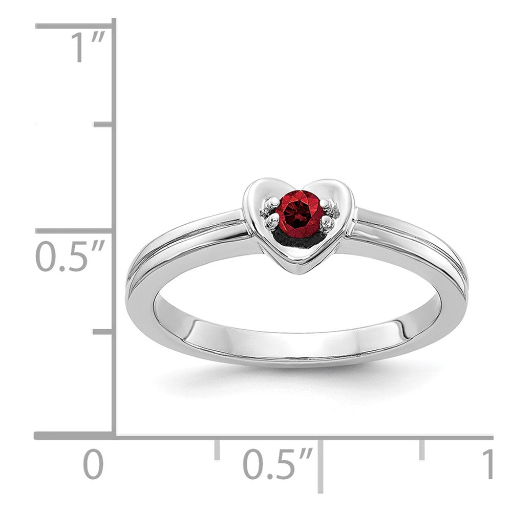 14K Weißgold Ring mit natürlichem rotem Diamant