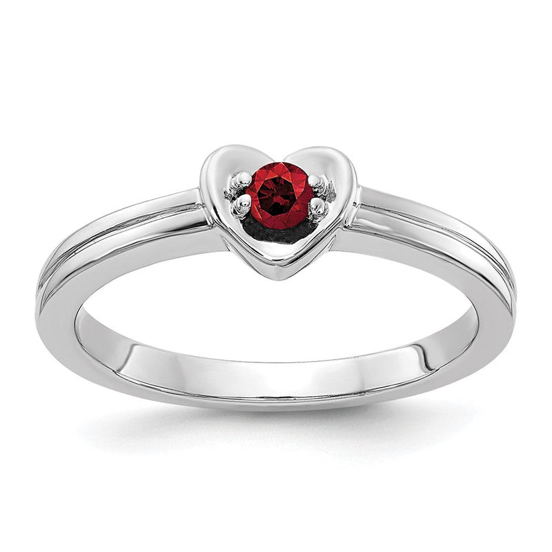 14K Weißgold Ring mit natürlichem rotem Diamant
