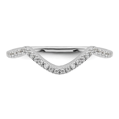 14K Weißgold Ehering mit Labor-Diamanten, VS/SI+ G+