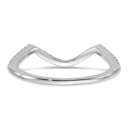 14K Weißgold Ehering mit Labor-Diamanten, VS/SI+ G+