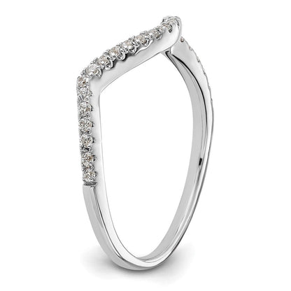 10K Weißgold Ehering mit Laborgezüchteten Diamanten VS/SI+ G+