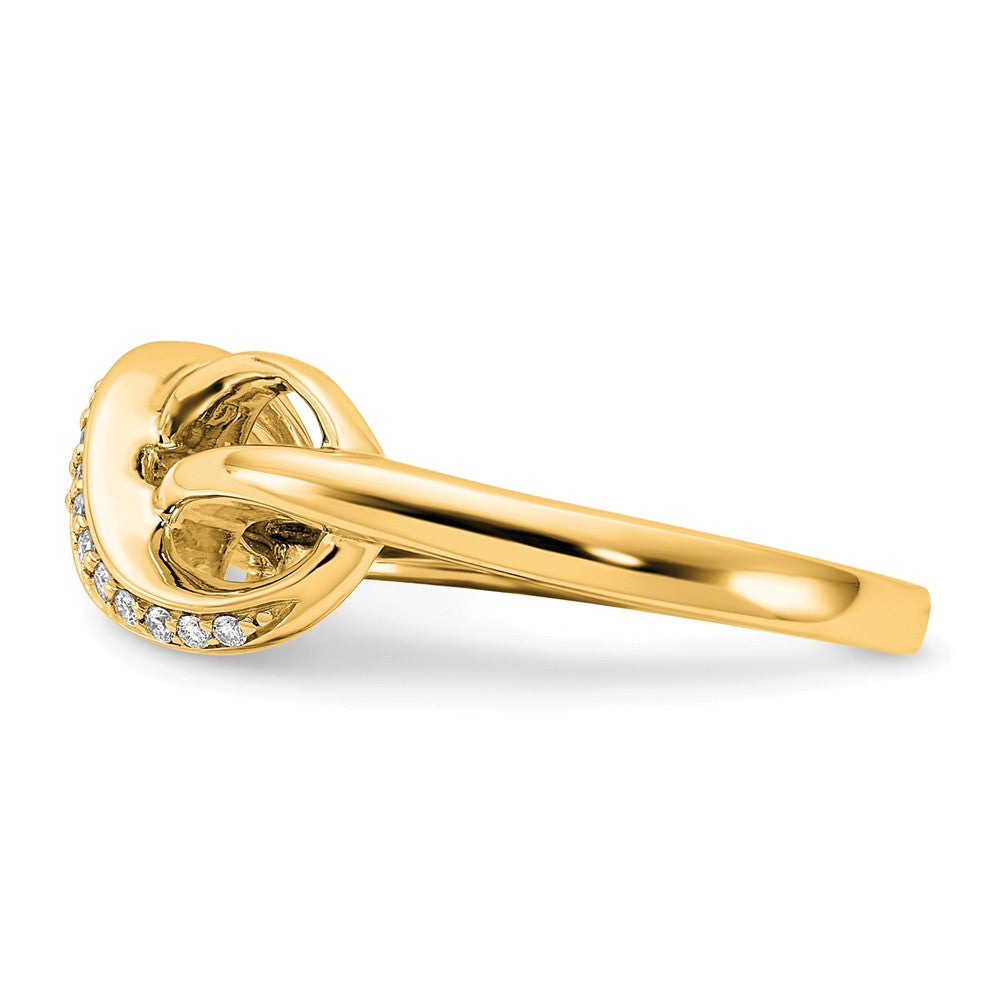 10K Gelbgold 10K Diamant Unendlichkeit Ring