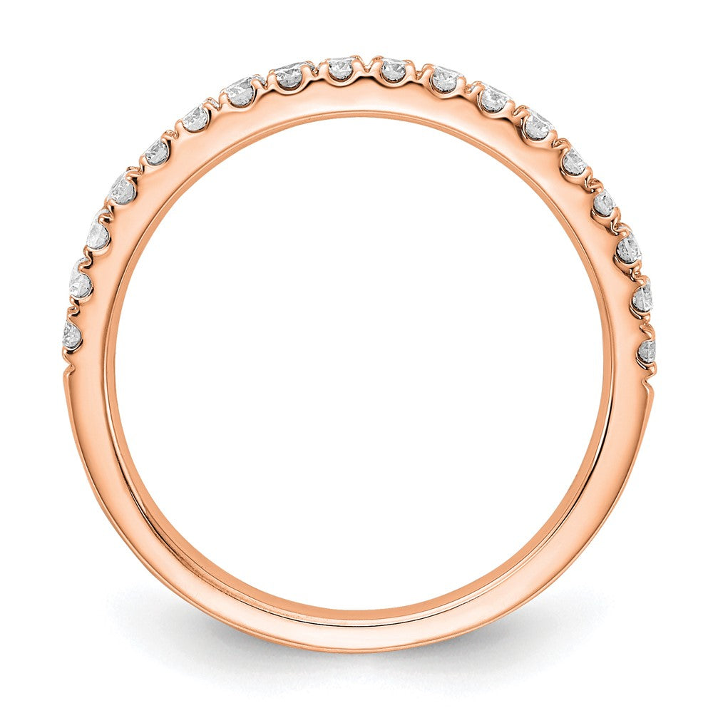 14K Roségold 1/3 Karat Im Labor Gezüchtet Diamant Vs/si+ G+ Komplett Ehering Ring