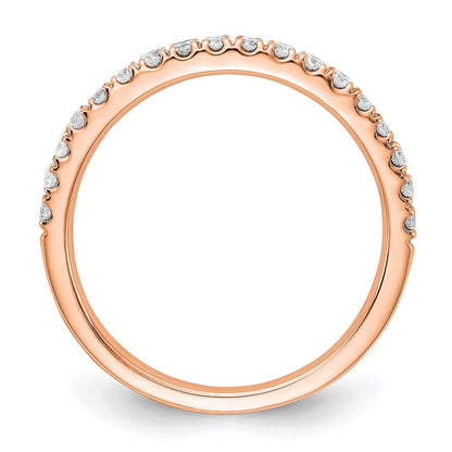 14K Roségold 1/3 Karat Im Labor Gezüchtet Diamant Vs/si+ G+ Komplett Ehering Ring