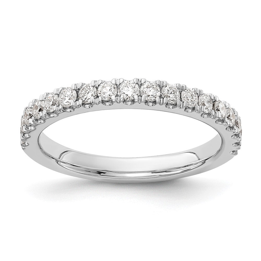 14K Weißgold 1/2 Karat Im Labor Gezüchtet Diamant Vs/si+ G+ Komplett Ehering Ring