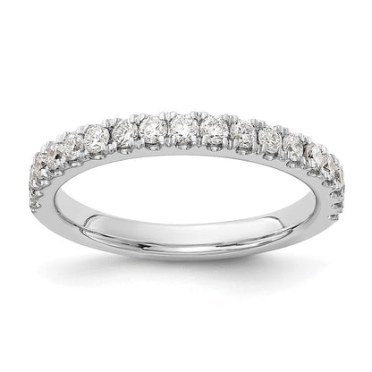 14K Weißgold 1/2 Karat Im Labor Gezüchtet Diamant Vs/si+ G+ Komplett Ehering Ring