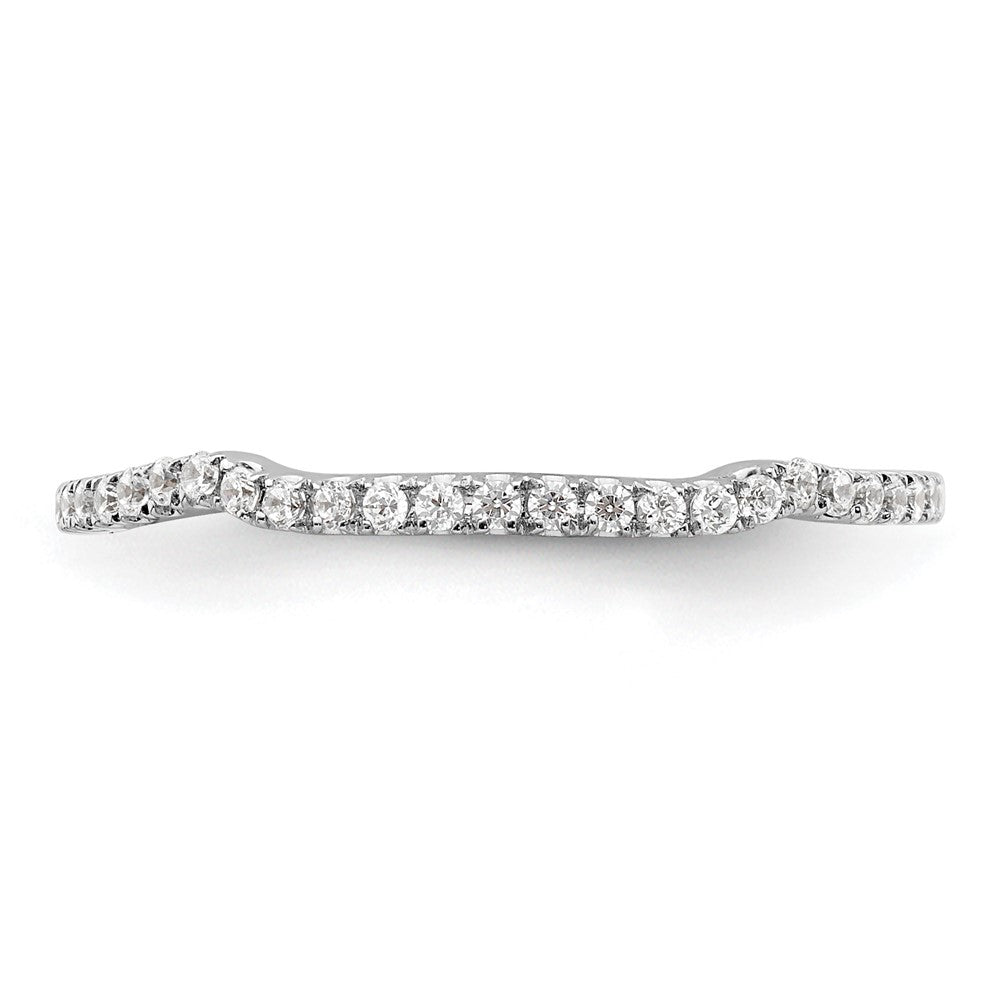 14K Weißgold Ring mit im Labor gezüchteten Diamanten VS/SI+ G+