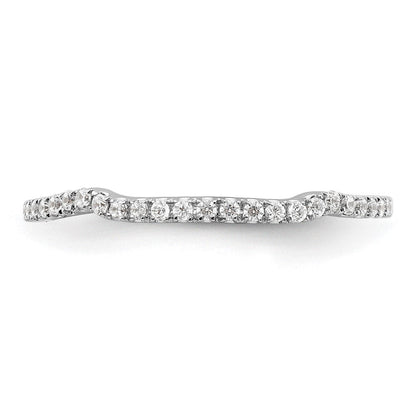 14K Weißgold Ring mit im Labor gezüchteten Diamanten VS/SI+ G+